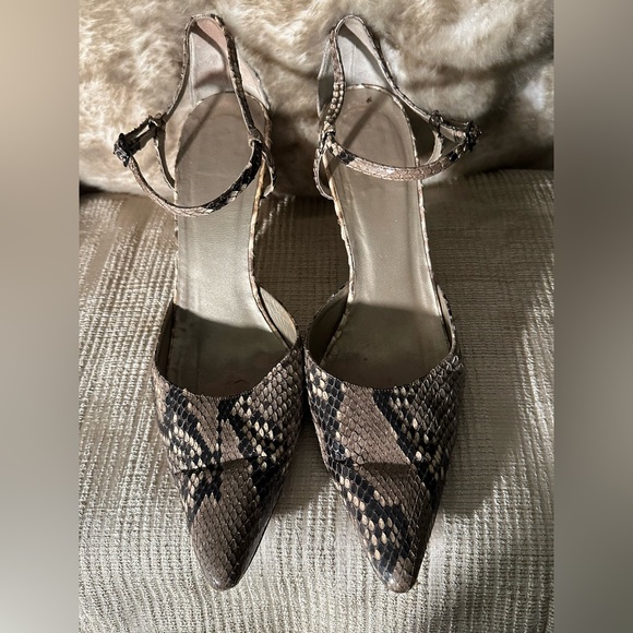 Stuart Weitzman for Mr. Seymor Vintage Snakeskin Strappy Heels - Picture 2 of 11
